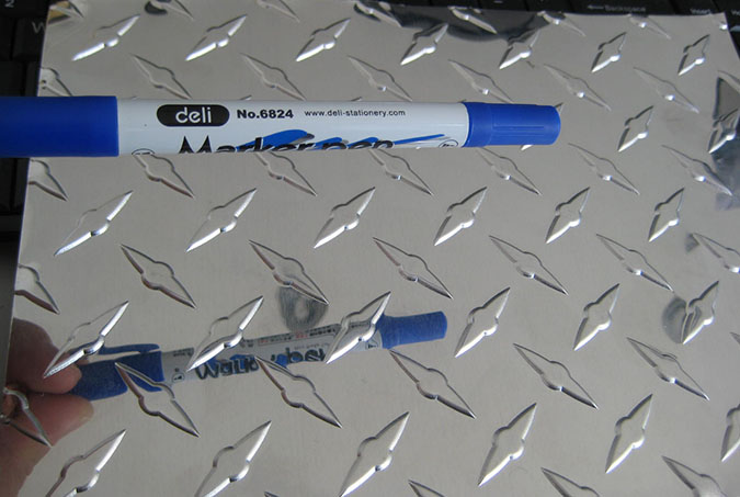 Placa de aluminio en relieve 3003 H22