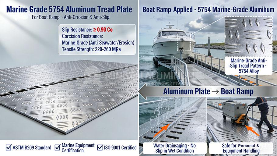 Marine Grade 5754 Alloy Tread Plate for Boat Ramps _0004_3